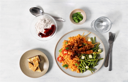 Frukost, kvällsmat och mellanmål (ingen prenumeration)