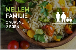 Aftensmad til 3 dage - 4 voksne